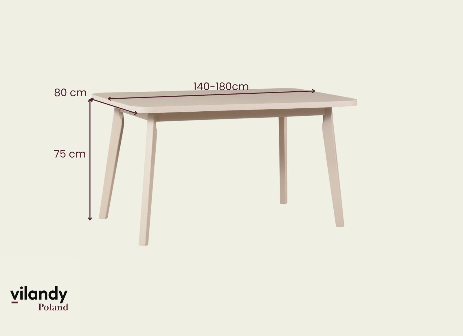Stół drewniany rozkładany Freedom Kaszmir 140/180 cm nr. 4