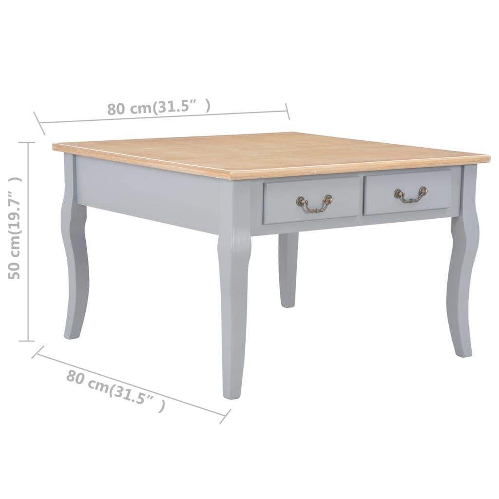  Stolik kawowy 80x80x50 cm  do jadalni salonu pokoju dziennego drewniany szary  nr. 8