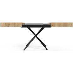 Stół 120x90x80 cm rozkładany Aurora X natural halifax oak do jadalni - Miniaturka zdjęcia nr 4