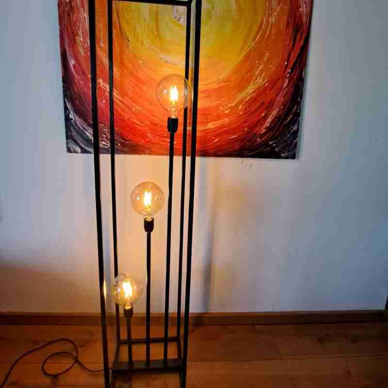 Lampa podłogowa loft industrialna