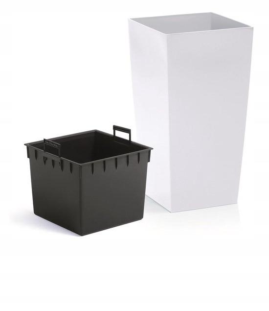 Doniczka wysoka DURS300 z wkładem Biała 35l nr. 4