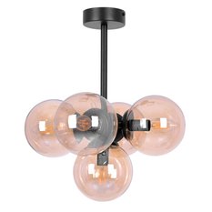 Lampa sufitowa K-5367 PIRO 38x45x38 cm do salonu lub pokoju czarny/bursztynowy - Miniaturka zdjęcia nr 3