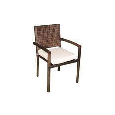 Krzesło ogrodowe 60x43x88 cm technorattan do ogrodu na taras brązowy