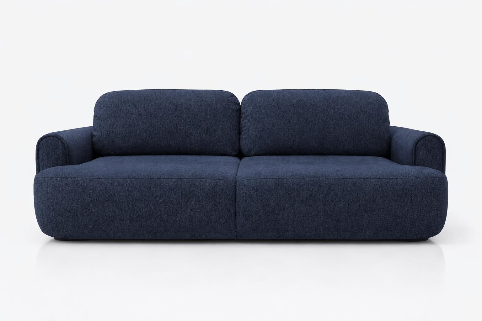 Kanapa z funkcją spania ITALY 250x100x82 cm FLOW trzyosobowa sofa rozkładana ciemnoniebieska nr. 4