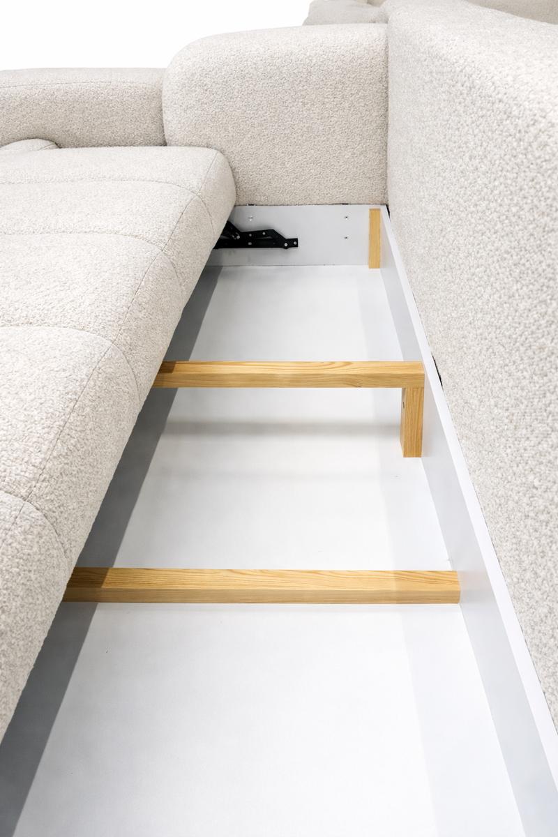 Kanapa rozkładana trzyosobowa Mediolan 250x112x90 cm LOOP 01 sofa z funkcją spania ivory nr. 7