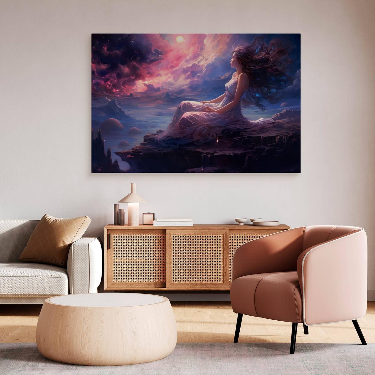 Obraz Na Płótnie Abstrakcyjna Kobieta Bajkowa Kraina 120x80 Dekoracja Nowoczesna nr. 6