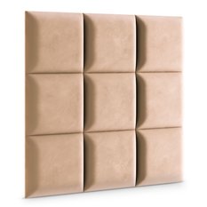 Panele tapicerowane 40x40 na ścianę magic velvet beżowy - Miniaturka zdjęcia nr 3