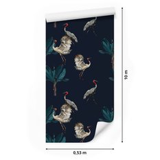 Tapeta – Żurawie, dekoracja w stylu nowoczesnym - Miniaturka zdjęcia nr 2