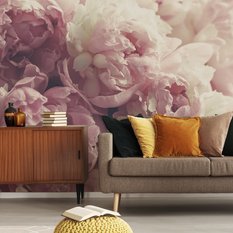 Fototapeta Kwitnące KWIATY Peonie Dekor 3D Dekoracja Nowoczesna do Salonu - Miniaturka zdjęcia nr 5