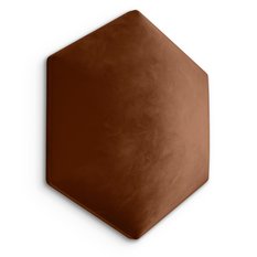 Panele tapicerowane 35x40 cm hexagon na ścianę miodowy - Miniaturka zdjęcia nr 1