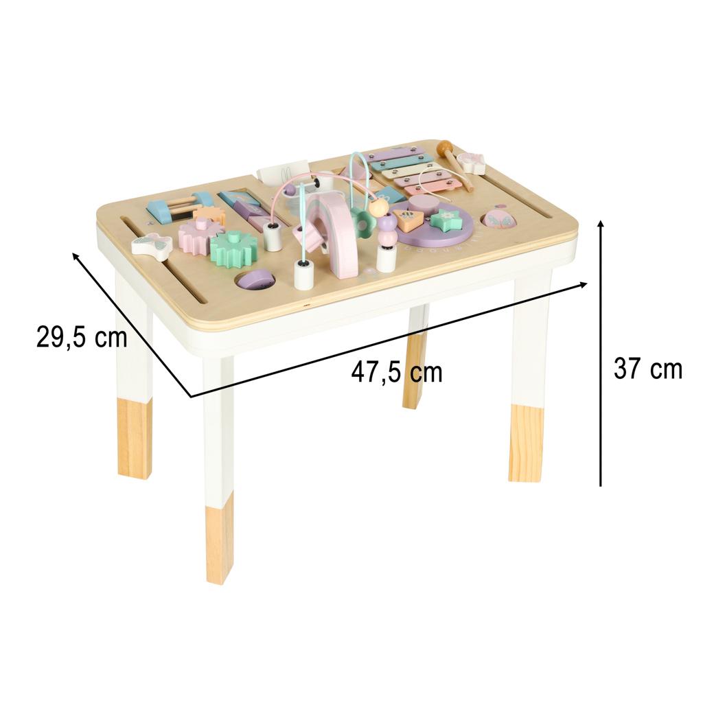 Stolik manipulacyjny LULILO montessori różowy nr. 7