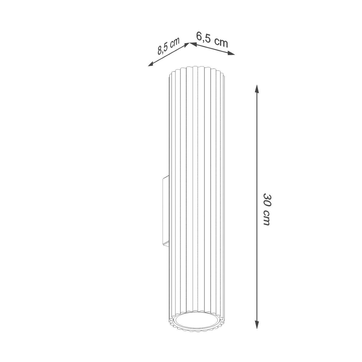 Kinkiet Karbon biały 30x8.5x6.5cm do salonu sypialni biały nr. 7