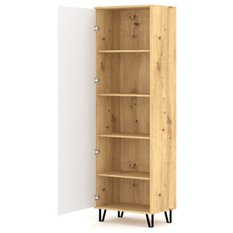 Szafka Bilbao 63 cm do salonu dąb artisan biały mat - Miniaturka zdjęcia nr 6