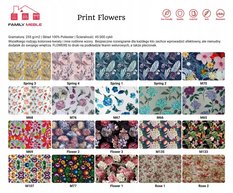 Fotel Uszak ARI 104x92x84 cm do salonu biały kwiaty - Miniaturka zdjęcia nr 14