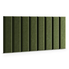  Panele tapicerowane 60x15 cm na ścianę magic velvet khaki - Miniaturka zdjęcia nr 3