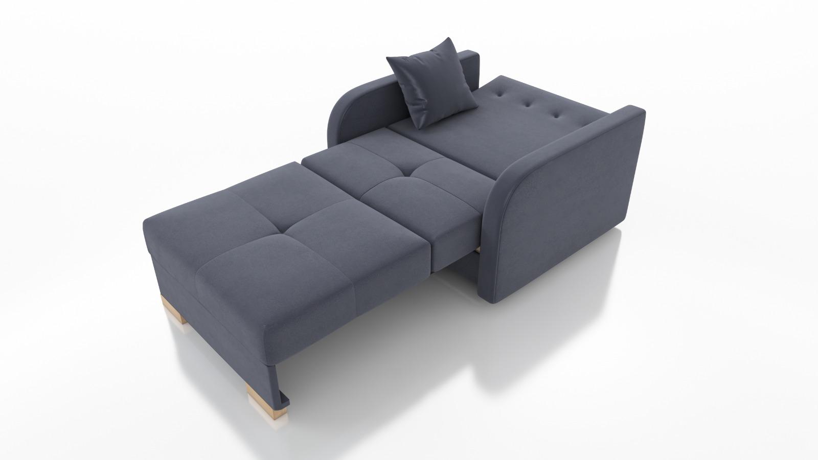Sofa Pola 85x103x97 cm z funkcją spania do salonu rozkładana jasmine ciemnoszary nr. 5