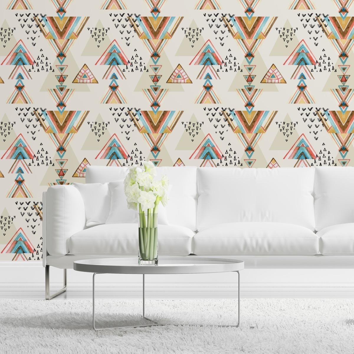 Tapeta Ścienna Kolorowe WZORY Geometryczne Boho  nr. 5