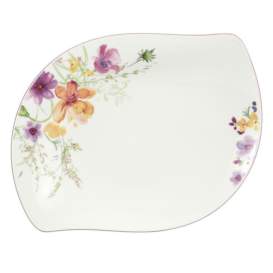 Miska 600 ml 34 cm płaska Mariefleur Serve & Salad Villeroy & Boch biała ze wzorem do jadalni nr. 1