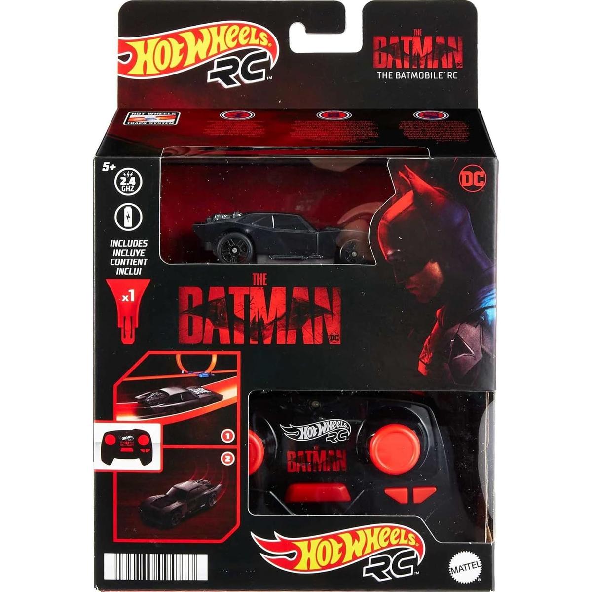 HOT WHEELS RC THE BATMAN MATTEL POJAZD ZDALNIE STEROWANY BATMOBIL 1:64 nr. 1