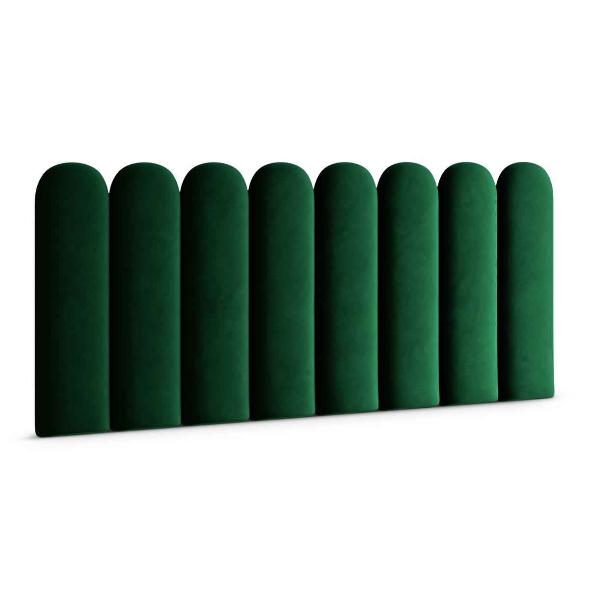Panele tapicerowane  20x60 cm na ścianę płotek butelkowa zieleń magic velvet