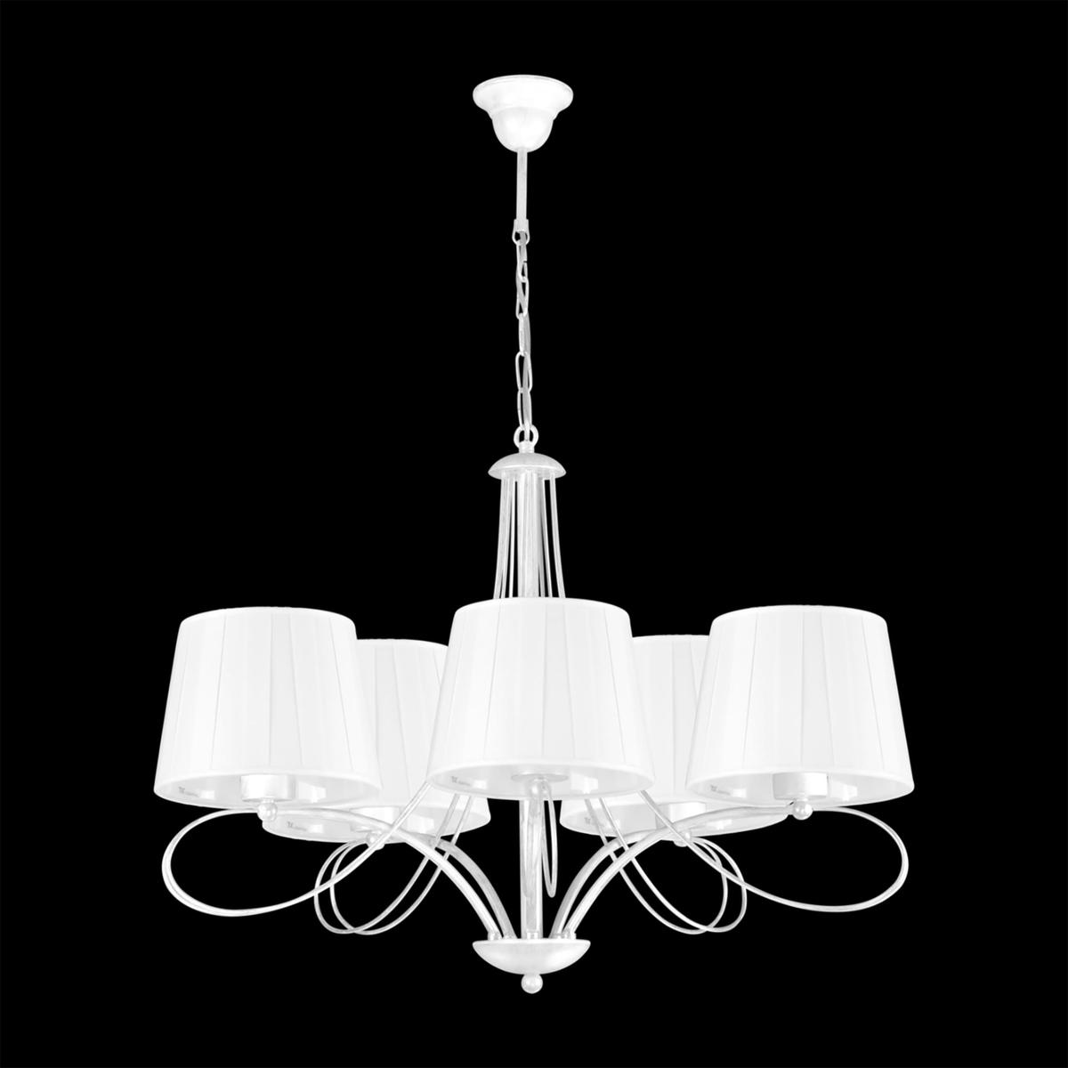 Lampa wisząca K-4071 IRMA 75x90x75 cm do salonu lub pokoju biały/srebrny