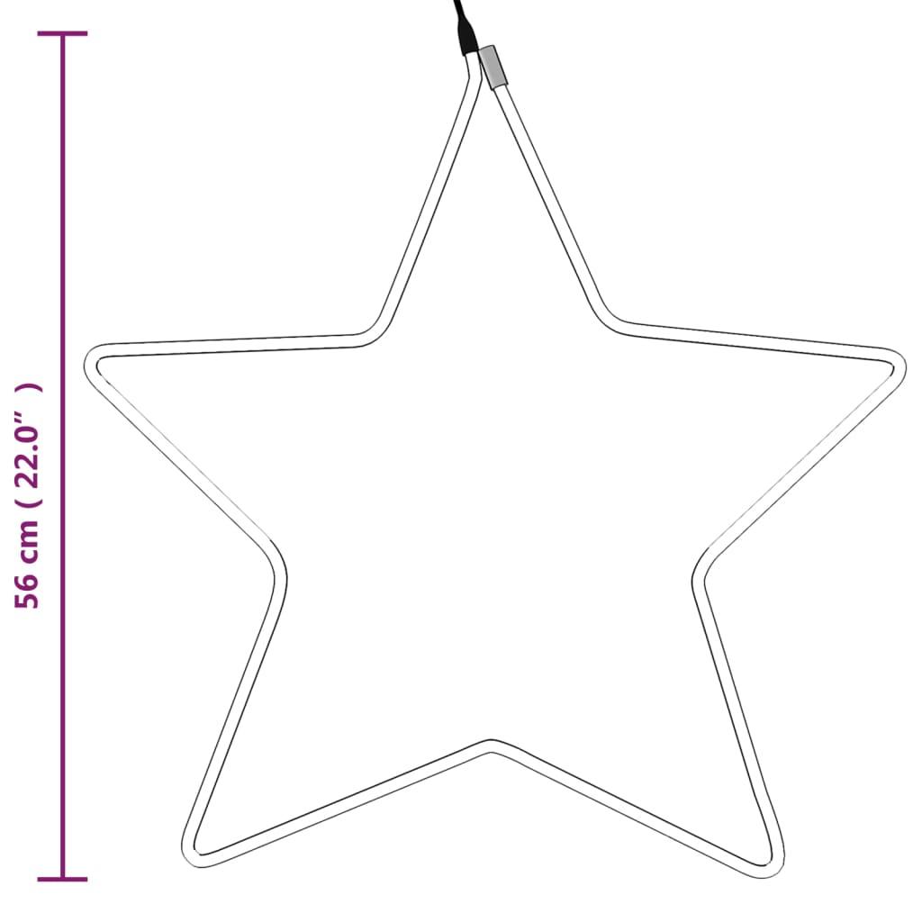 Gwiazdy świąteczne 56 cm d salonu ogrodu kolor ciepły biały nr. 6