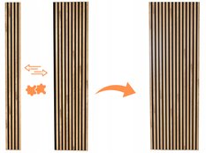 Lamele Ścienne na Płycie Panele Dekoracyjne 10szt WOTAN 275x46 RÓŻNE KOLORY - Miniaturka zdjęcia nr 6