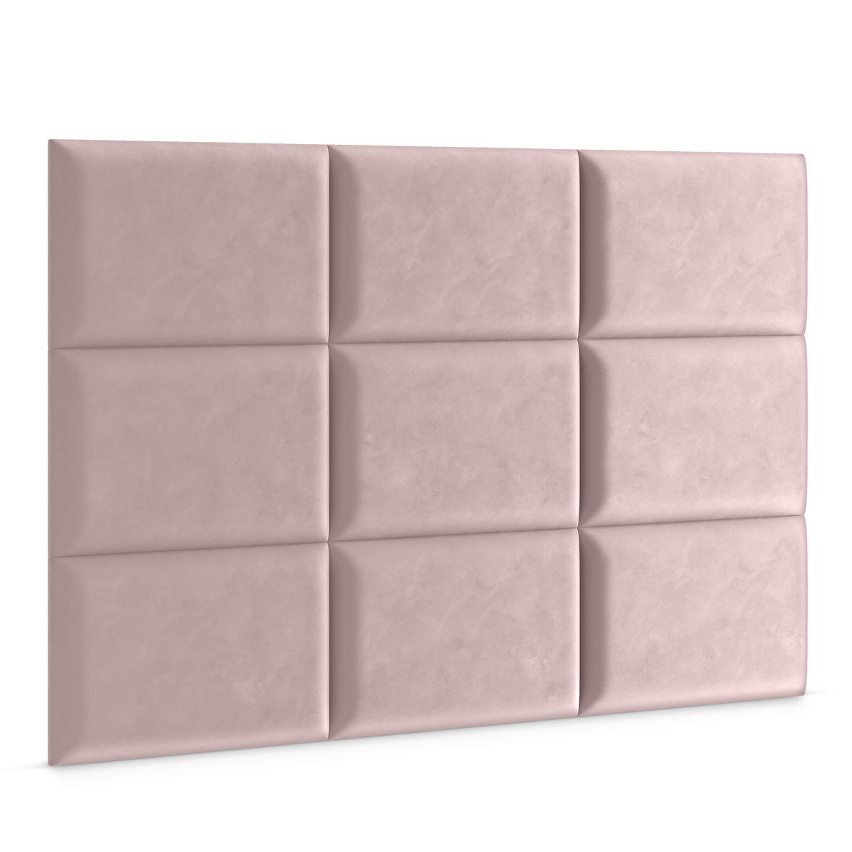 Panele tapicerowane 40x30 na ścianę magic velvet różowy nr. 3