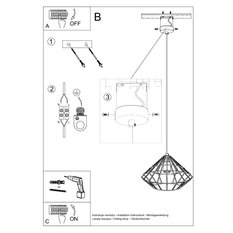 Lampa wisząca UMBERTO biała 120x32x32cm nowoczesna E27 do salonu - Miniaturka zdjęcia nr 5