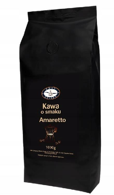 Kawa Ziarnista Smakowa Amaretto Świeżo Palona 1kg nr. 1