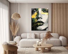 Obraz Na Ścianę Nowoczesny PORTRET Kobieca Twarz Abstrakcja 80x120cm - Miniaturka zdjęcia nr 8