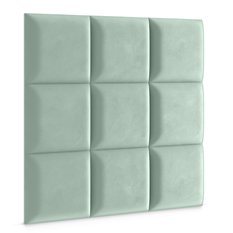 Panele tapicerowane 50x50 na ścianę wezgłowie miętowy - Miniaturka zdjęcia nr 3