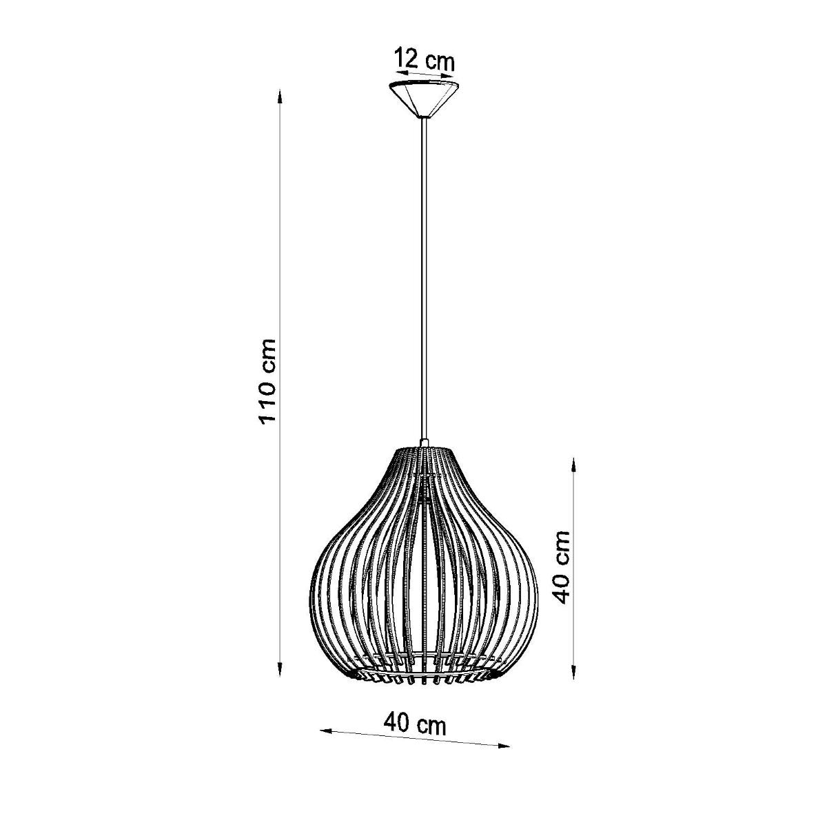 Lampa wisząca APRILLA 110x40x40cm nowoczesna E27 do salonu nr. 4