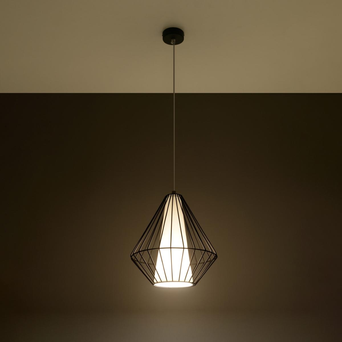 Lampa wisząca DEMI czarna 130x28x28cm nowoczesna E27 do salonu nr. 3