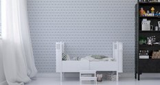 Tapeta Ścienna Szare ROMBY Wzór Geometryczny Retro 53x1000  - Miniaturka zdjęcia nr 7