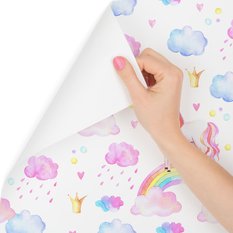 Tapeta dla dziewczynek pastelowe jednorożce, tęcza  - Miniaturka zdjęcia nr 6
