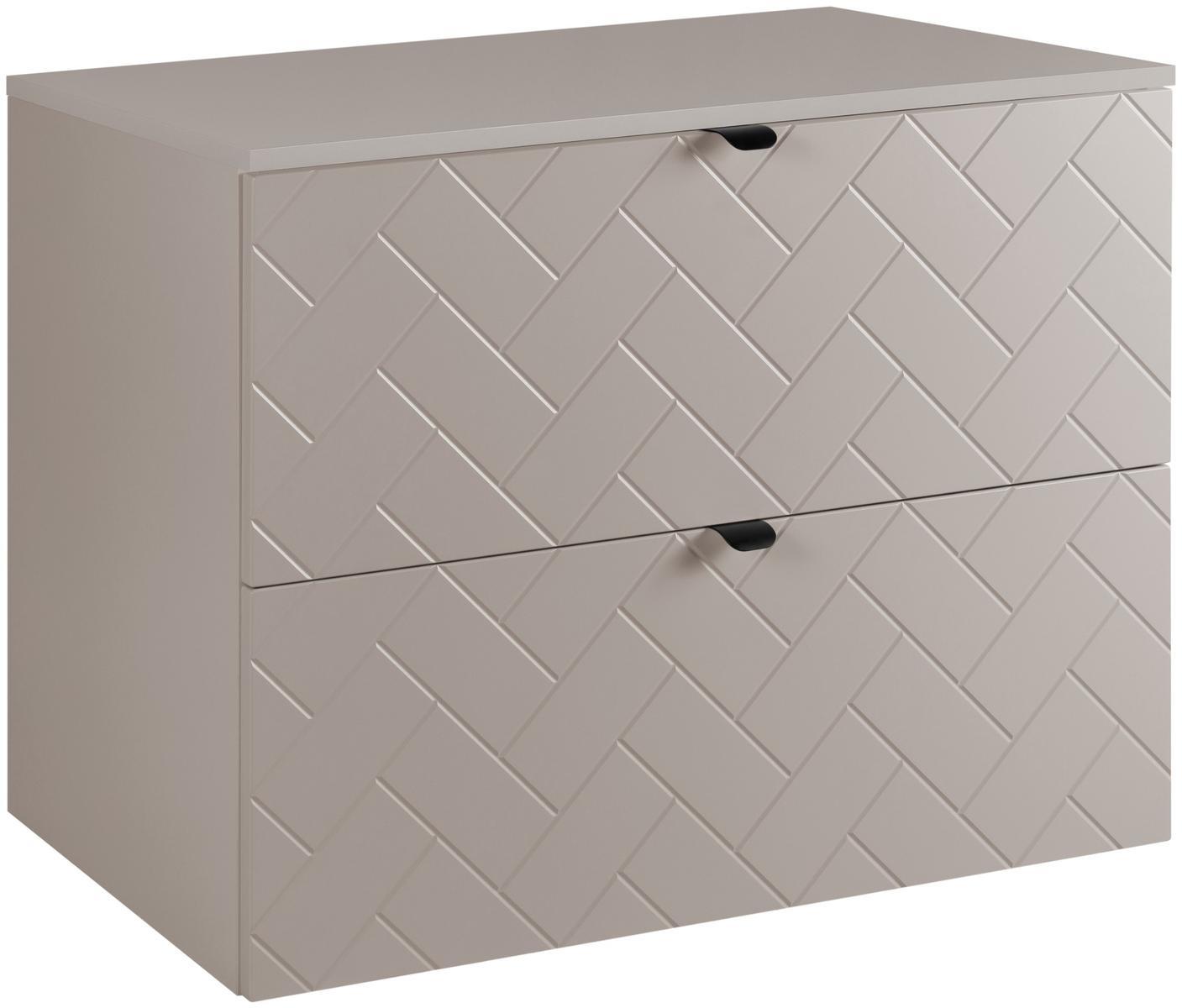 Szafka łazienkowa 80x46x60,7 cm wisząca pod umywalke kaszmir do łazienki nr. 1