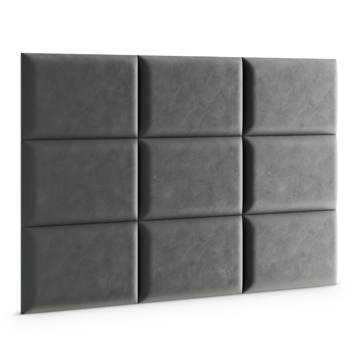  Panele tapicerowane 60x40 cm na ścianę magic velvet szary nr. 3