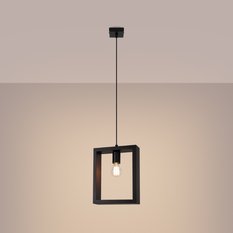 Lampa wisząca ARIES wenge 133x8x24cm nowoczesna E27 do salonu - Miniaturka zdjęcia nr 3