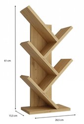 Regał Funny Mini 61x26,5x15,5 cm do salonu sypialni biura dąb aritsan - Miniaturka zdjęcia nr 9