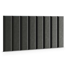Panele tapicerowane 80x20 na ścianę magic velvet grafitowy - Miniaturka zdjęcia nr 3