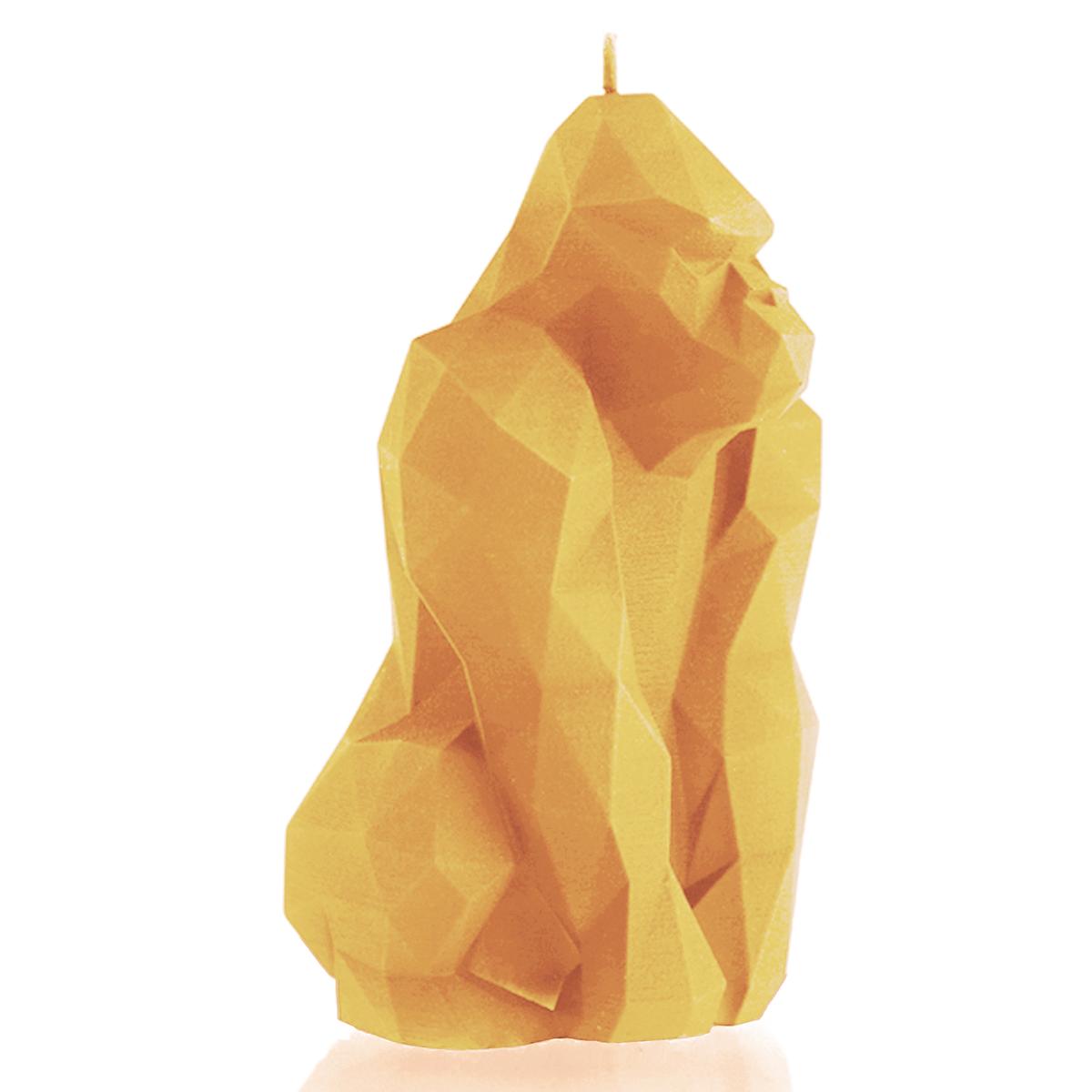 Świeca Gorilla Low-Poly Yellow