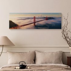 Obraz Do Salonu MOST Golden Gate We Mgle Pejzaż San Francisco 145x45cm - Miniaturka zdjęcia nr 6