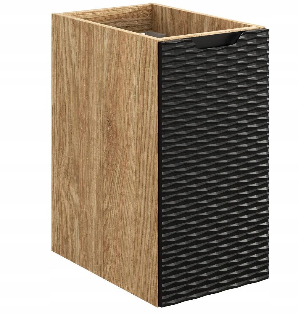 Szafka Łazienkowa 30x55x46 cm ocean black wisząca pod blat 1 drzwi front MDF 3D słupek do łazienki