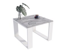 Stolik kawowy Bilbo 60 cm ława do salonu beton biały - Miniaturka zdjęcia nr 1