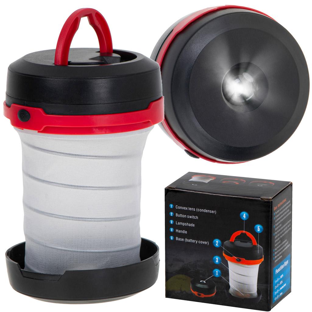 Lampa kempingowa turystyczna biwakowa latarka na baterie 2w1 3tryby nr. 2