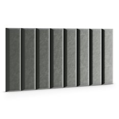 Panele tapicerowane 60x15 cm na ścianę magic velvet szary - Miniaturka zdjęcia nr 3