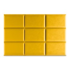Panele tapicerowane 40x30 cm na ścianę magic velvet żółty - Miniaturka zdjęcia nr 4