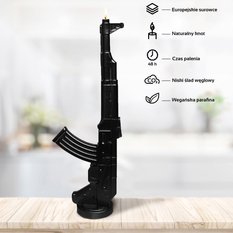 Świeca Kalash Gun Black Metallic - Miniaturka zdjęcia nr 2