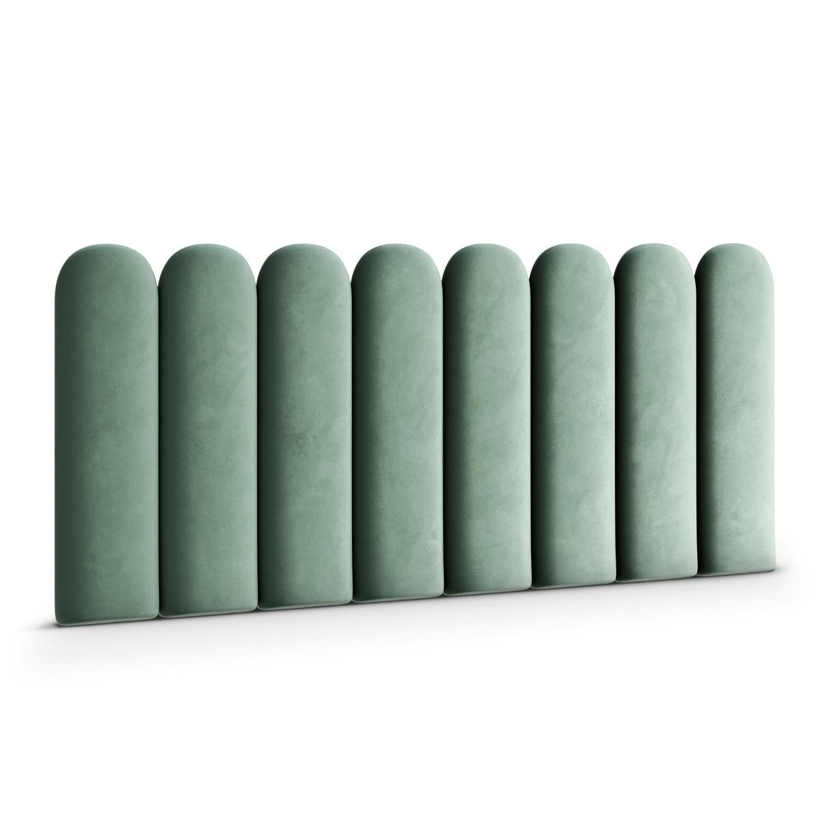 Panele tapicerowane 30x100 cm na ścianę płotek miętowy magic velvet